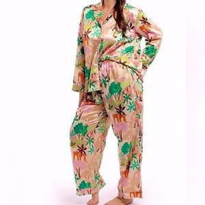 Playful Promises x Alja Horvat Recycled Abstract Shirt and pants pajamas sz 24